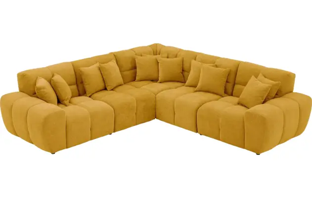 Goossens excellent hoeksalon kubus geel stof - 8252772-goossens-excellent-kubus-bank-stof-geel-04