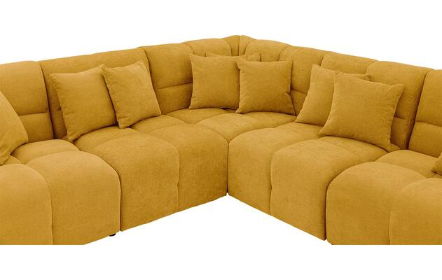 Goossens excellent hoeksalon kubus geel stof - 8252772-goossens-excellent-kubus-bank-stof-geel-05