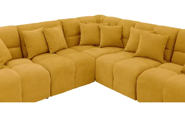 Goossens excellent hoeksalon kubus geel stof - 8252772-goossens-excellent-kubus-bank-stof-geel-05