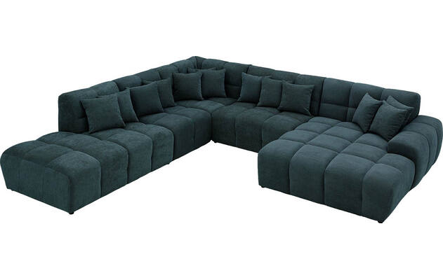 Goossens excellent u bank kubus groen stof - 8252785-gespiegeld-05