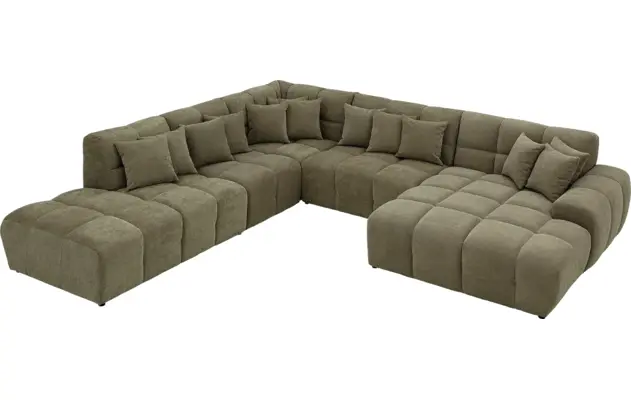 Goossens excellent u bank kubus groen stof - 8252787-gespiegeld-05
