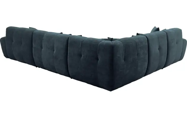 Goossens excellent u bank kubus blauw stof - 8252837-gespiegeld-04