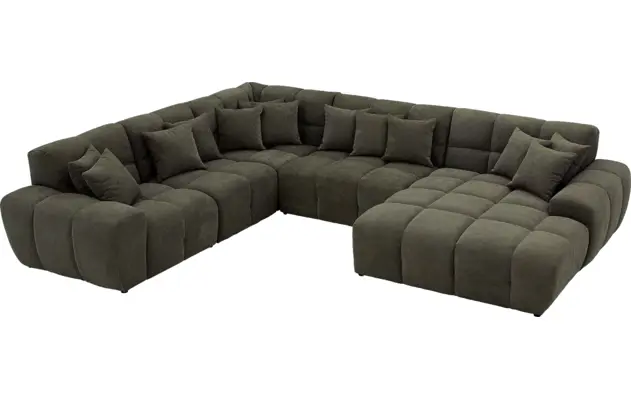 Goossens excellent u bank kubus groen stof - 8252840-gespiegeld-05