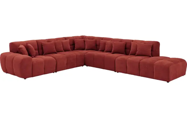 Goossens excellent hoeksalon kubus rood stof - 8252871-goossens-excellent-kubus-bank-stof-rood-02
