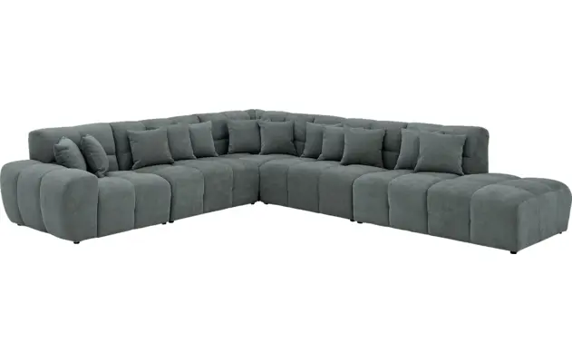 Goossens excellent hoeksalon kubus groen stof - 8252874-goossens-excellent-kubus-bank-stof-groen-02