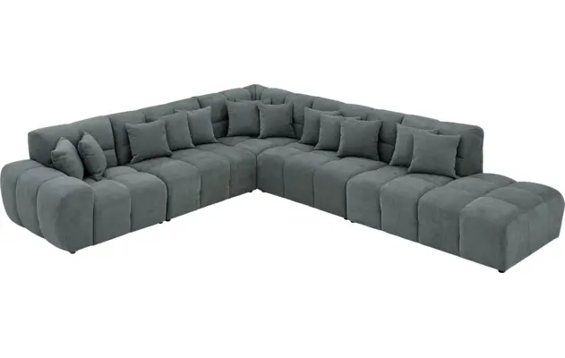 Goossens excellent hoeksalon kubus groen stof - 8252874-goossens-excellent-kubus-bank-stof-groen-03