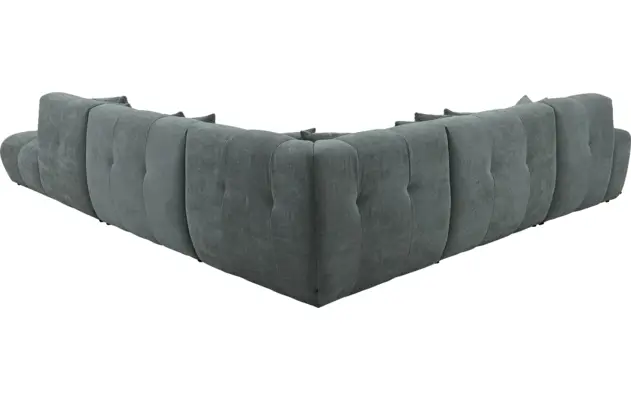 Goossens excellent hoeksalon kubus groen stof - 8252874-goossens-excellent-kubus-bank-stof-groen-04