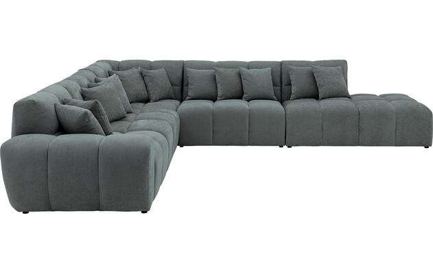 Goossens excellent hoeksalon kubus groen stof - 8252874-goossens-excellent-kubus-bank-stof-groen-05