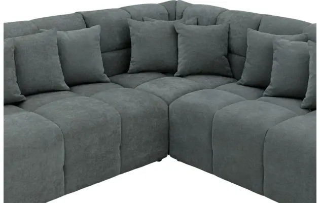 Goossens excellent hoeksalon kubus groen stof - 8252874-goossens-excellent-kubus-bank-stof-groen-06