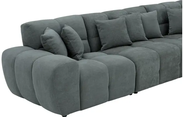 Goossens excellent hoeksalon kubus groen stof - 8252874-goossens-excellent-kubus-bank-stof-groen-08