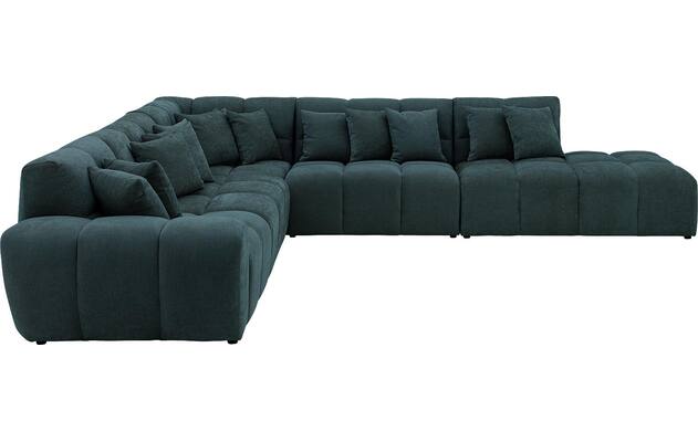 Goossens excellent hoeksalon kubus groen stof - 8252877-goossens-excellent-kubus-bank-stof-groen-05