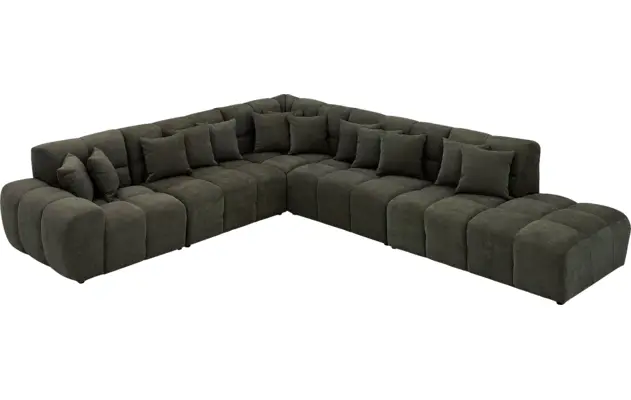 Goossens excellent hoeksalon kubus groen stof - 8252878-goossens-excellent-kubus-bank-stof-groen-03