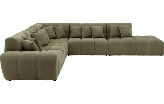 Goossens excellent hoeksalon kubus groen stof - 8252879-goossens-excellent-kubus-bank-stof-groen-08