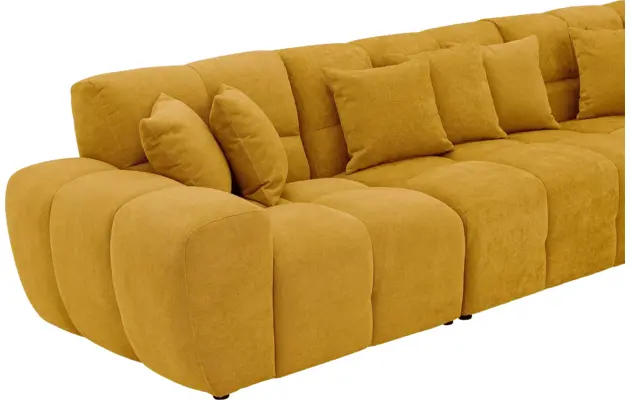 Goossens excellent hoeksalon kubus geel stof - 8252880-goossens-excellent-kubus-bank-stof-geel-08