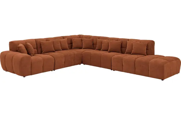 Goossens excellent hoeksalon kubus bruin stof - 8252881-goossens-excellent-kubus-bank-stof-bruin-02