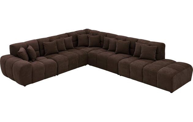Goossens excellent hoeksalon kubus bruin stof - 8252883-goossens-excellent-kubus-bank-stof-bruin-03