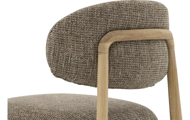 Goossens eetkamerstoel bessy bruin stof - 8253058-goossens-bessy-eetkamerstoel-stof-bruin-24