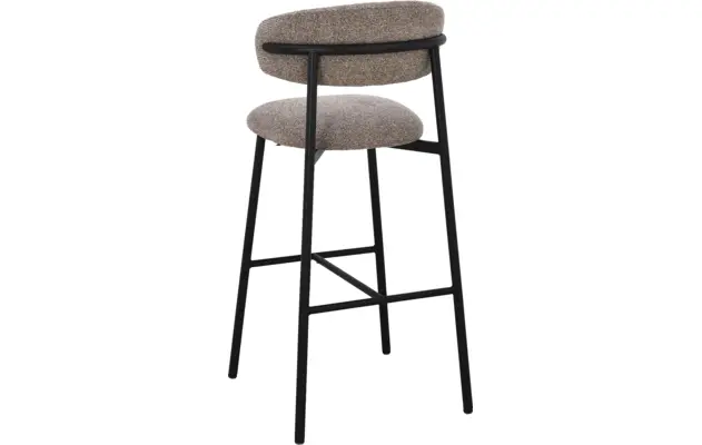 Goossens basic barkruk siem bruin stof - 8260006-goossens-basic-siem-barstoel-stof-02