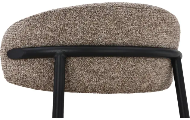Goossens basic barkruk siem bruin stof - 8260006-goossens-basic-siem-barstoel-stof-07