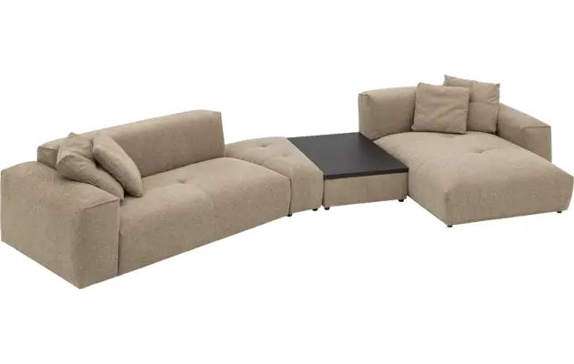 Goossens loungebank lago bruin stof - 8260088-gespiegeld-23