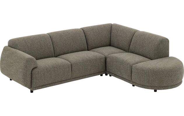 Goossens hoeksalon benk groen stof - 8260152-goossens-benk-bank-stof-groen-04