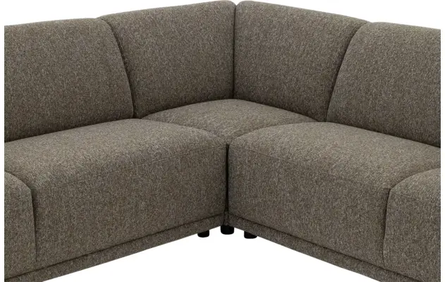Goossens hoeksalon benk groen stof - 8260157-goossens-benk-bank-stof-groen-08