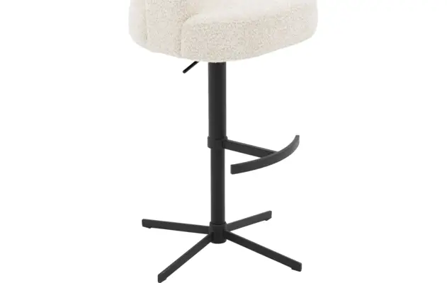 Goossens excellent barkruk roma wit stof - 8260223-goossens-excellent-roma-barstoel-stof-08
