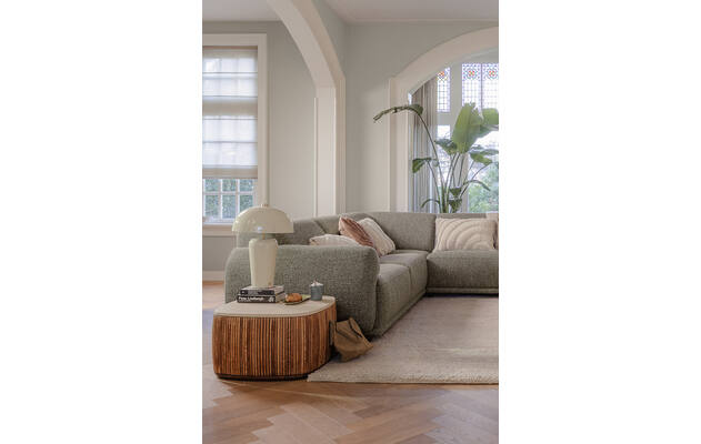 Goossens salontafel nova beige mortex - 8260280-goossens-benk-bank-stof-groen-03