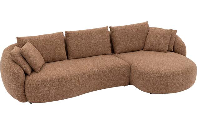 Goossens loungebank ava bruin stof - 8260296-gespiegeld-22