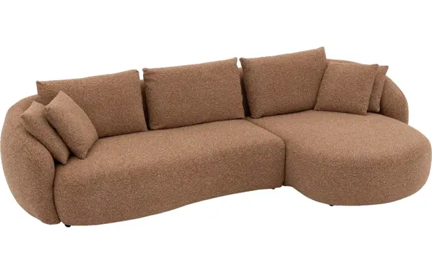 Goossens loungebank ava bruin stof - 8260296-gespiegeld-22