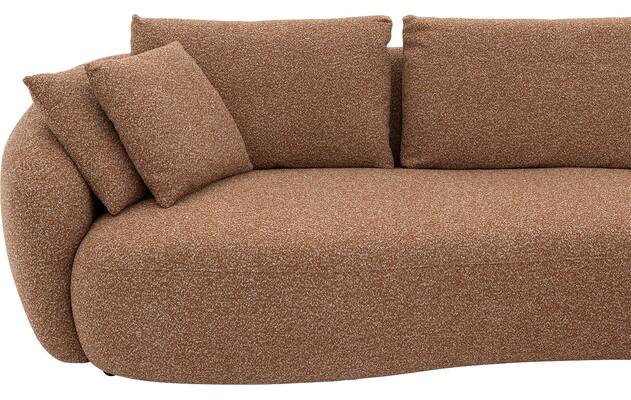Goossens loungebank ava bruin stof - 8260296-gespiegeld-24