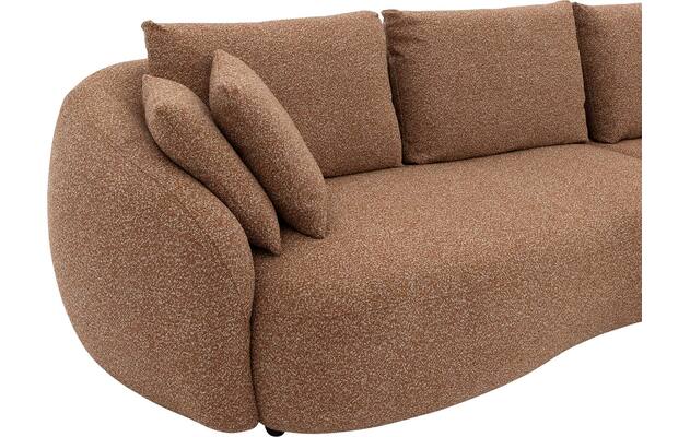 Goossens loungebank ava bruin stof - 8260296-gespiegeld-25