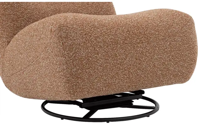 Goossens draaifauteuil ivy bruin stof - 8260344-goossens-ivy-fauteuil-stof-09