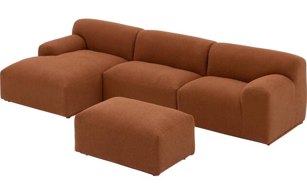 Goossens excellent loungebank sens bruin stof - 8260371-goossens-excellent-sens-bank-stof-bruin-10