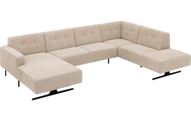 Goossens u bank ares beige stof - 8260600-goossens-ares-bank-stof-beige-04