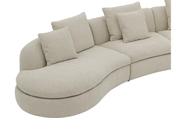 Goossens loungebank diana beige stof - 8260735-gespiegeld-12