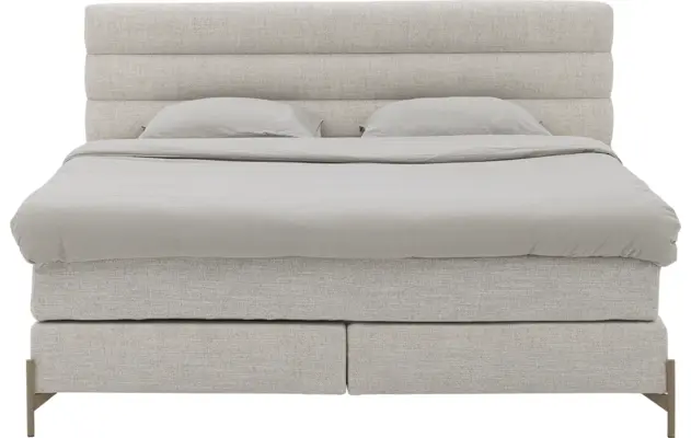 Goossens boxspring compleet quatro compleet beige stof - 8260894-goossens-quatro-boxspring-stof-02