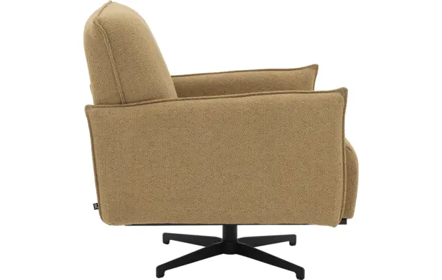 Goossens basic draaifauteuil lygo bruin stof - 8261072-goossens-basic-lygo-fauteuil-stof-18