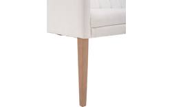 Goossens eetbank pearl wit stof - 8121736-01