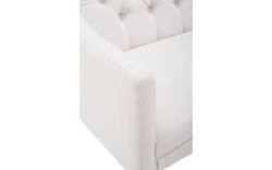 Goossens eetbank pearl wit stof - 8121736-01