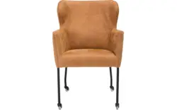 Goossens excellent eetkamerstoel leogang bruin leer - 8140504-01
