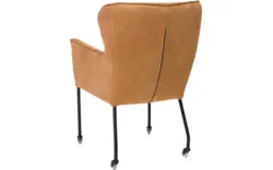 Goossens excellent eetkamerstoel leogang bruin leer - 8140504-01