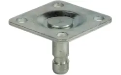 Goossens set van 4 wieltjes zwart kunststof - 8150544-01