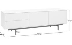 Goossens basic tv meubel verona wit mdf - 8160592-03