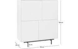 Goossens basic opbergkast verona wit mdf - 8160594-01