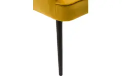 Goossens eetkamerstoel rob geel stof - 8160700-01
