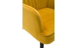Goossens eetkamerstoel rob geel stof - 8160700-01