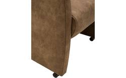 Goossens eetkamerstoel alex bruin microvezel - 8160950-01