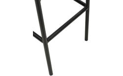 Goossens barkruk chaplin wit leer - 8170398-01