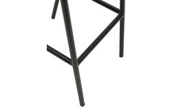 Goossens barkruk chaplin grijs leer - 8170399-01